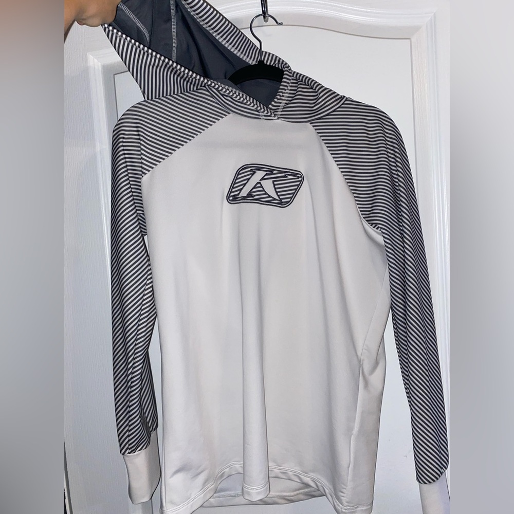 Womens klim long sleeve hooded shirt